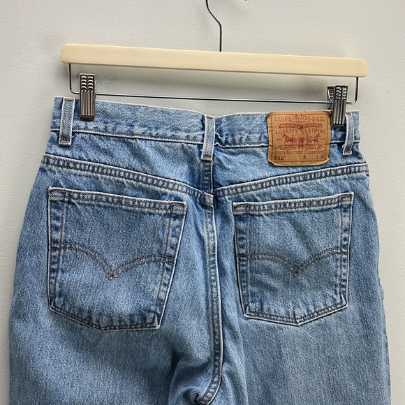 Vintage Levi’s 512 Slim Fit Tapered Leg Blue Jeans Made In USA Denim Womens 30 - Picture 7 of 10